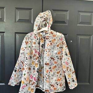 Disney Multicolor Animal Print Raincoat
